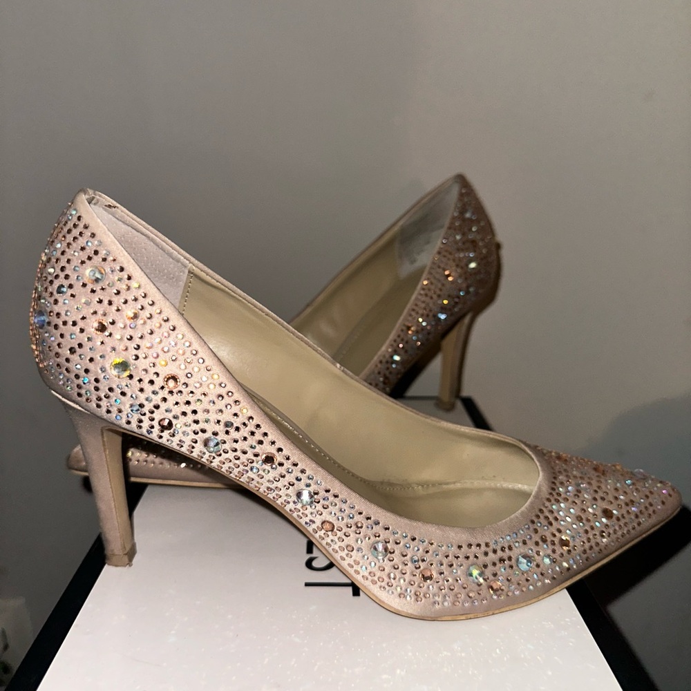 Nine West Shimmery Stone Rhinestone Pump